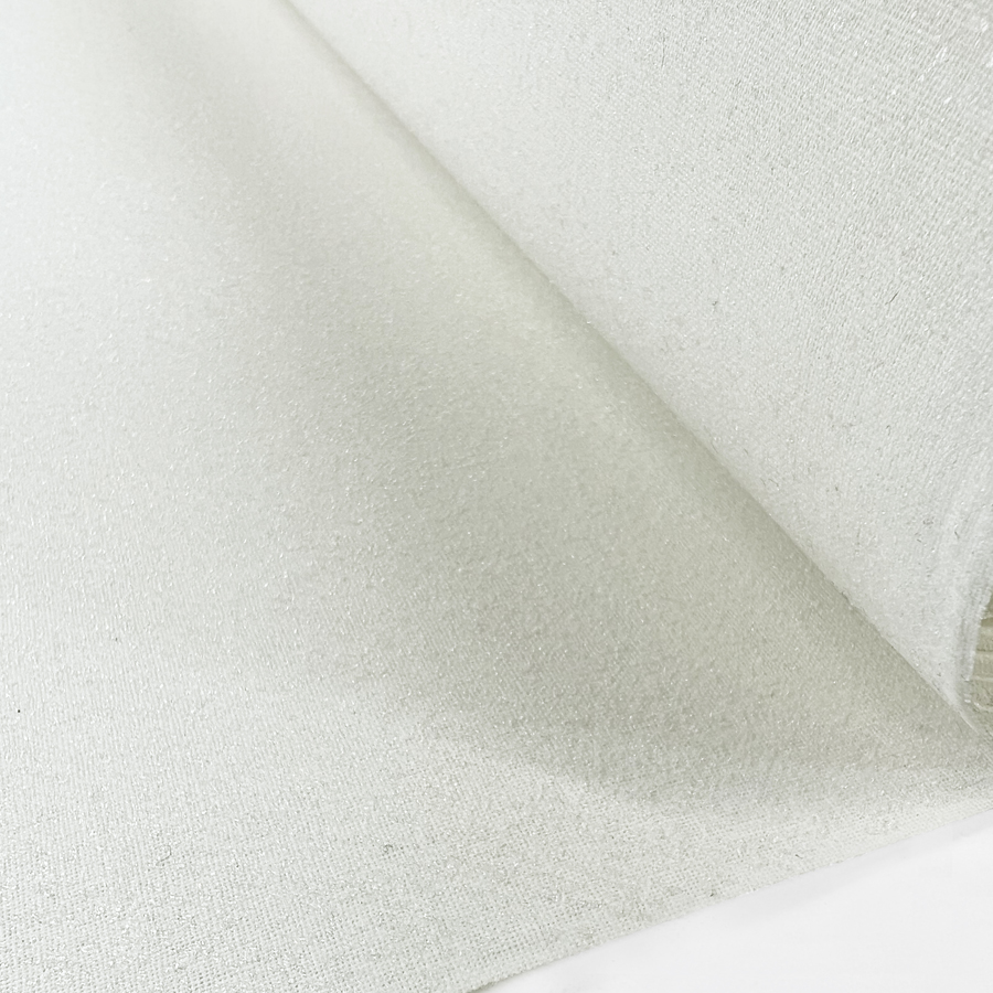 White Cotton Adhesive Fabric Double Sided Iron On Interfacing