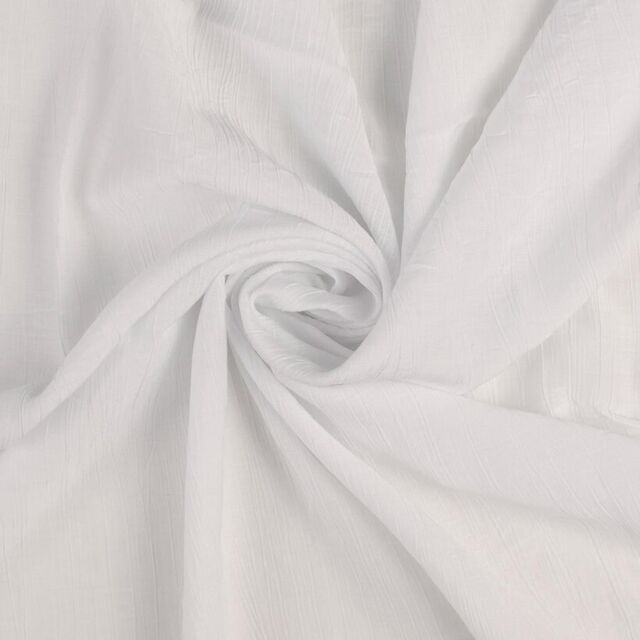 Plain Crushed Viscose - White