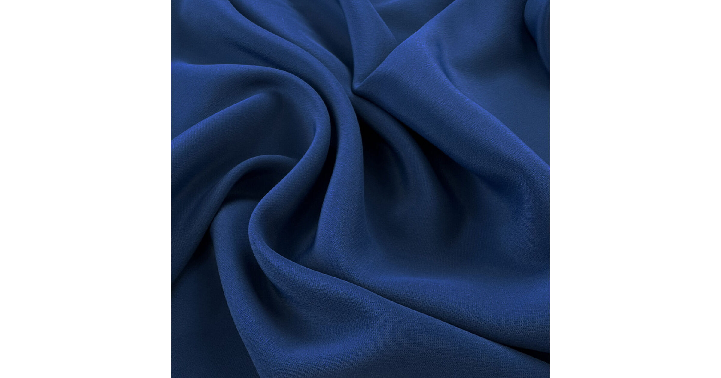 Acetate Poly Silk Blue Dress Fabric Danbury Crepe Airforce