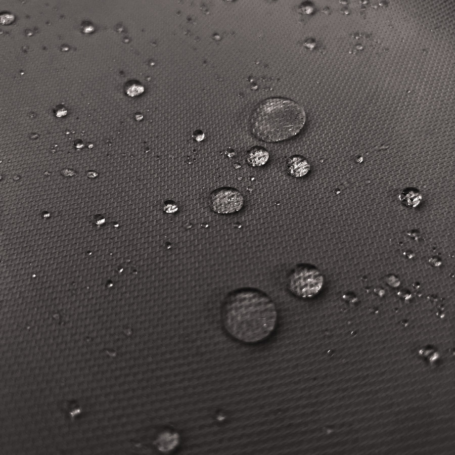 Water Resistant Polyester Fabric Cushion Soft Dark Grey