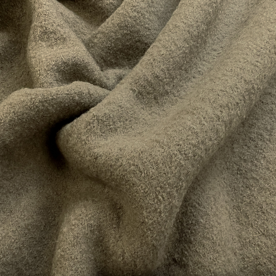 Pure Luxury 100 Boiled Wool Coating Fabric Beige
