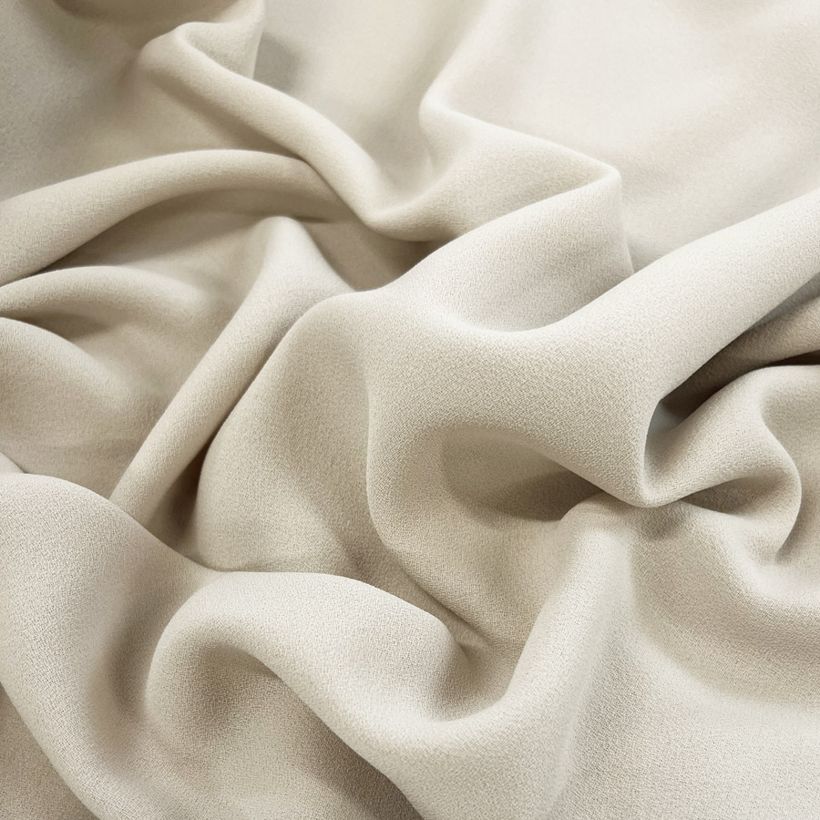 Polyester Triple Crepe Dressmaking Fabric - Stone