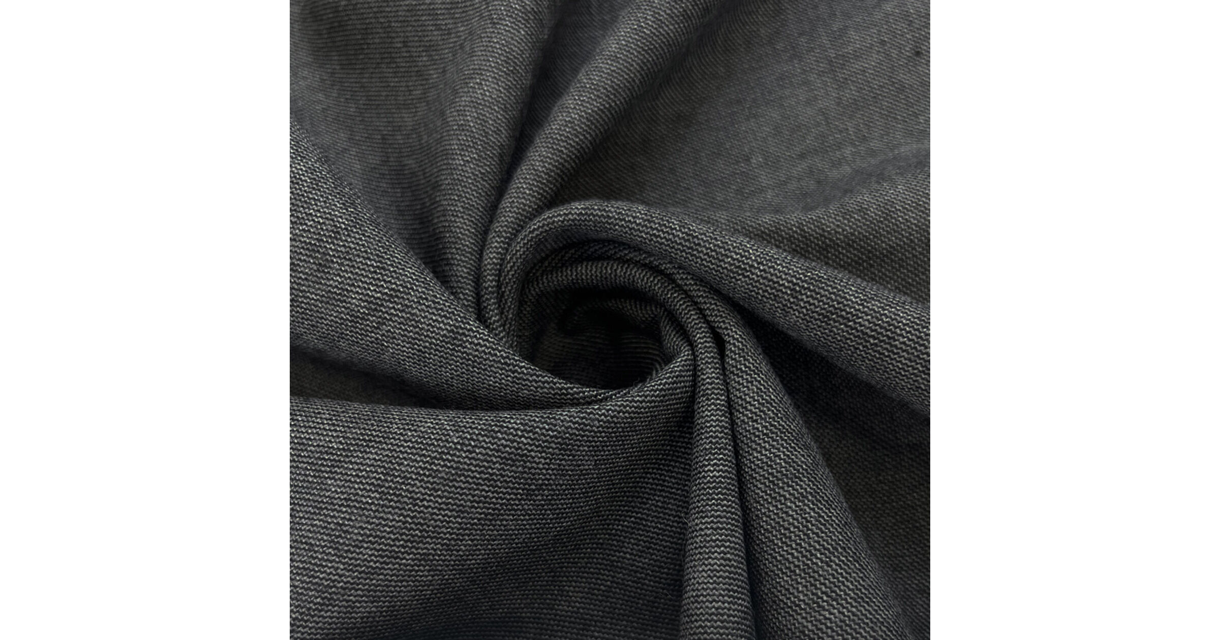 British Worsted Wool Grey Woven Suit Fabric | English Weather