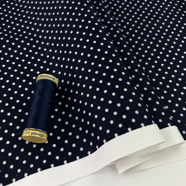 Poplin Print - The Crafty Spot - Dark Navy