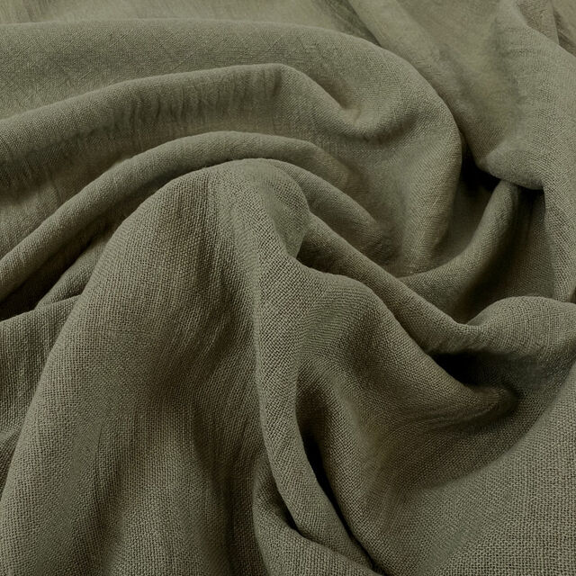 Georgette Linen Look - Sage
