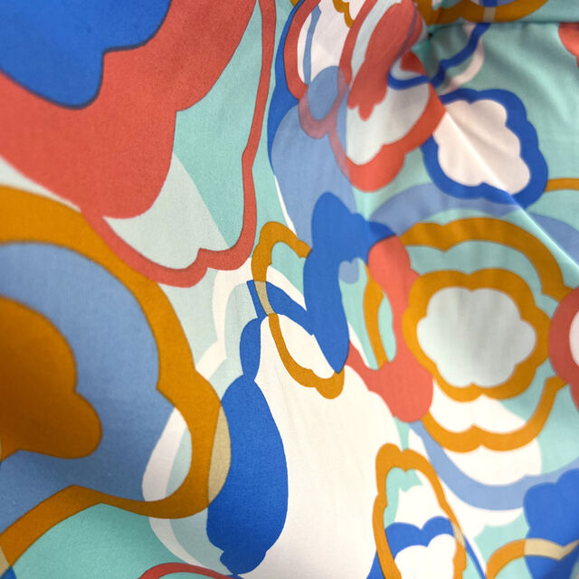 Pima Cotton Lawn - Oceans Coral