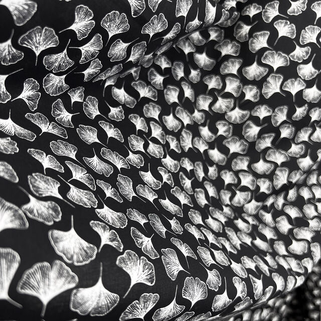 Pima Cotton Lawn - Midnight Fall - Black