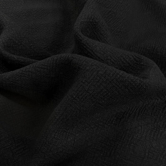 Stone Washed Linen - Black