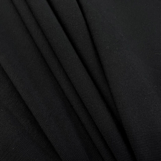 Remnant - Bamboo Jersey - Black (1.5m)