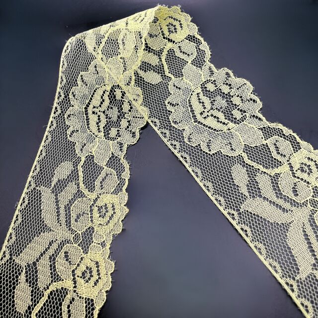Polyester Flat Lace Trim - Belle - Yellow