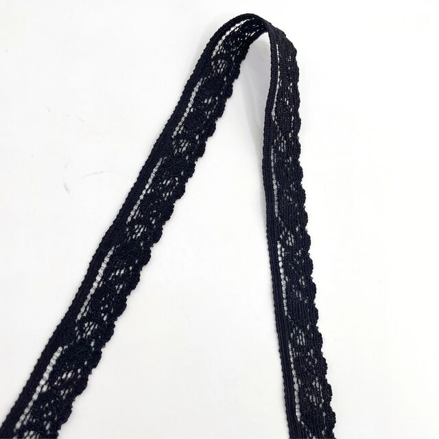 Stretch Lace Trim - Black