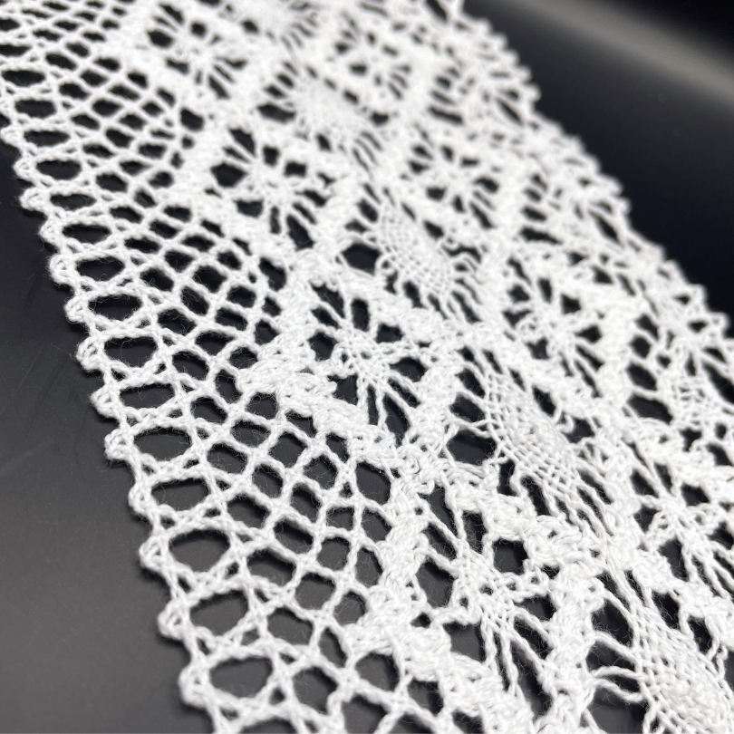 White crochet 2025 lace fabric