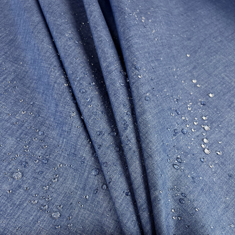 Water discount resistant denim