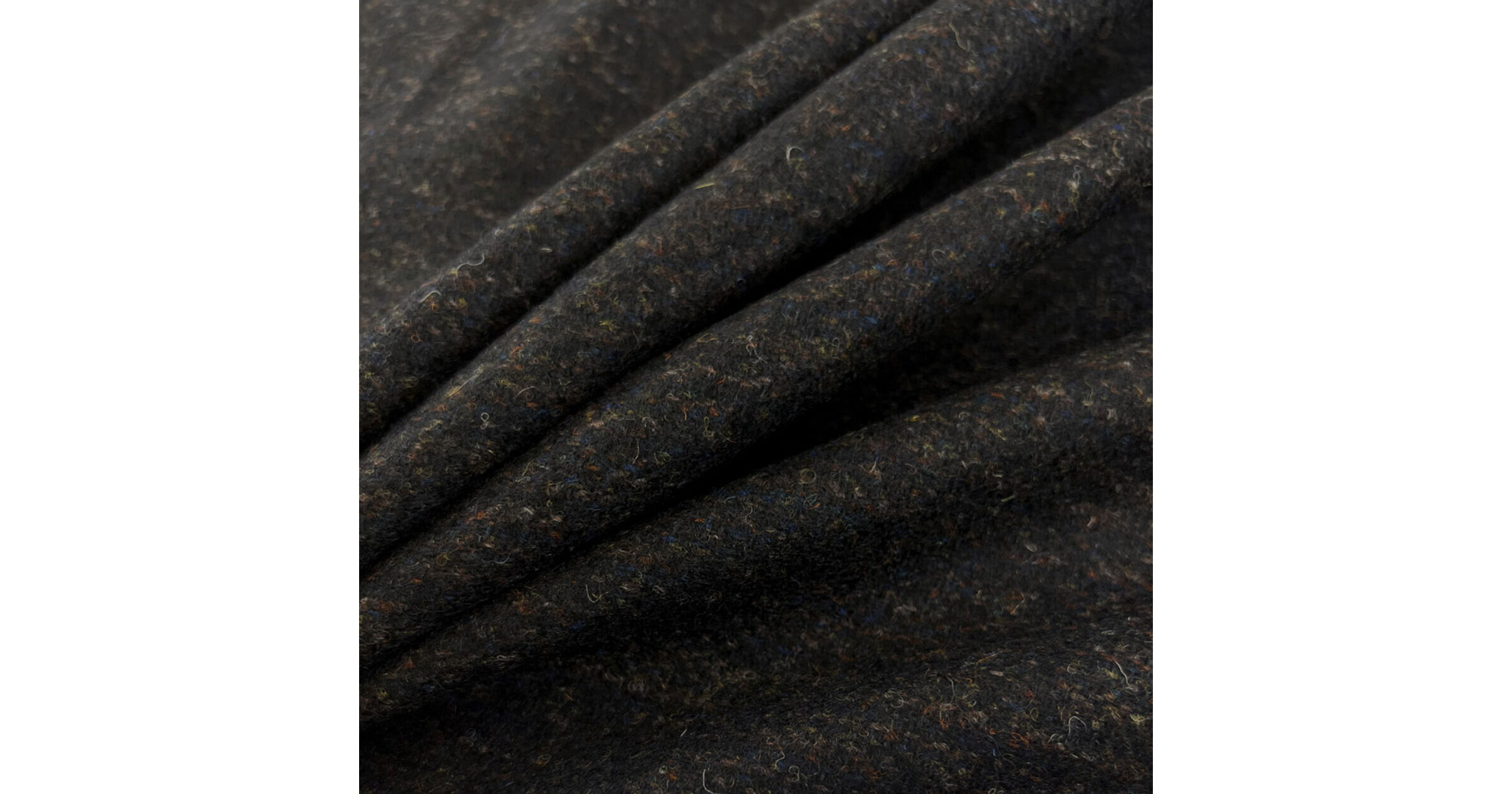Dark Brown Italian Wool Tweed Coating Fabric | Florenza - Rust