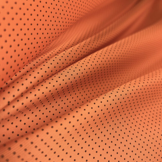Italian Viscose Lining - Orange Dots