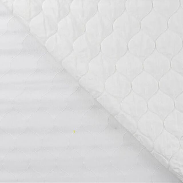 Quilted - Coco Stretch - White