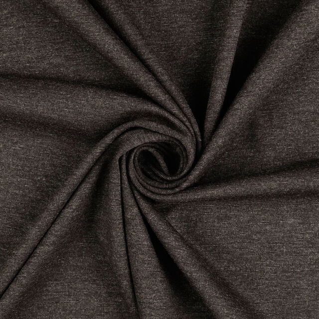 Luxury Ponte - Dark Charcoal Marl