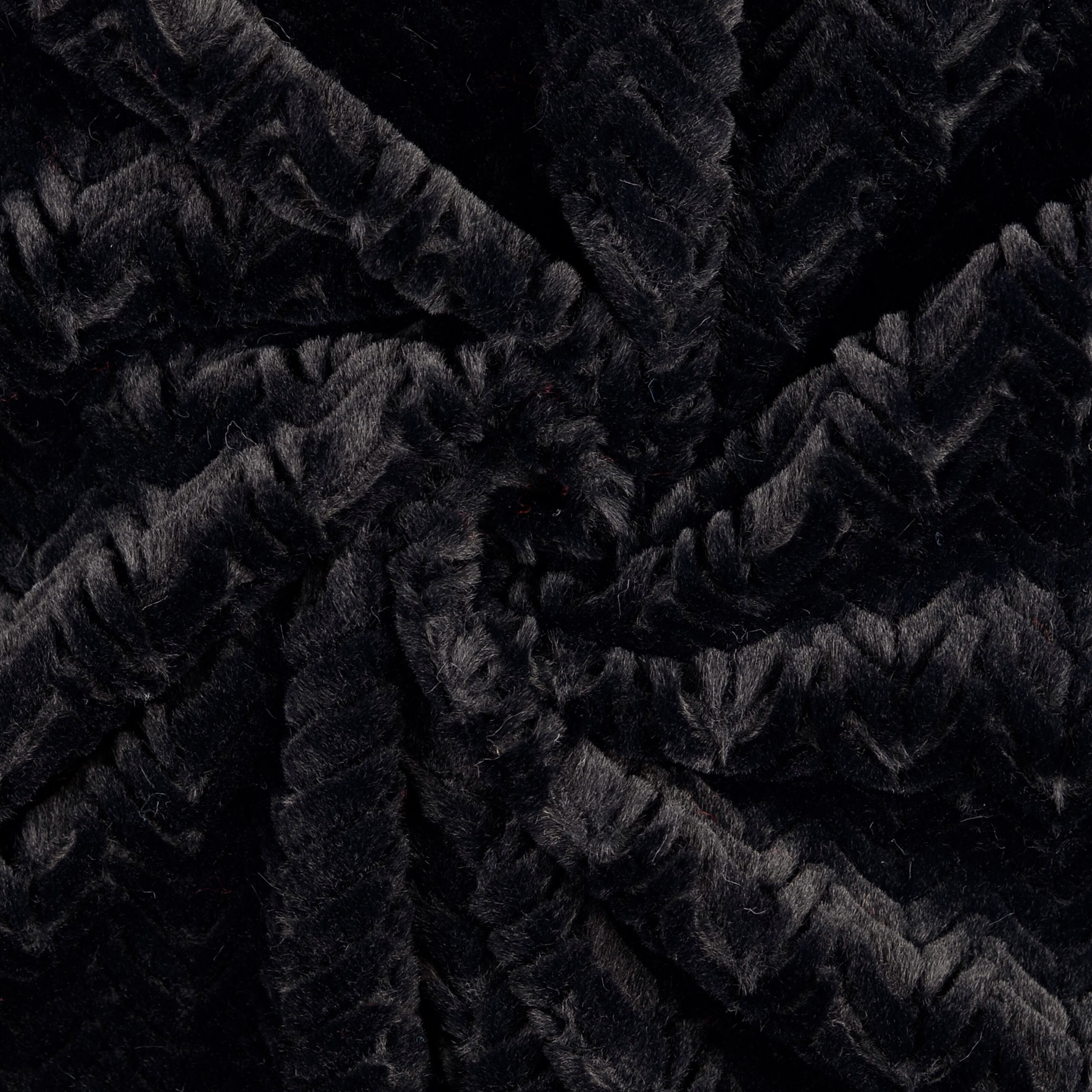 Gallery chevron faux fur coat sales
