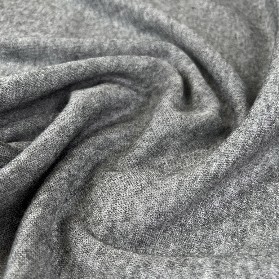 Viscose Polyester Knit Jersey Fabric Harmony Knits Silver Marl