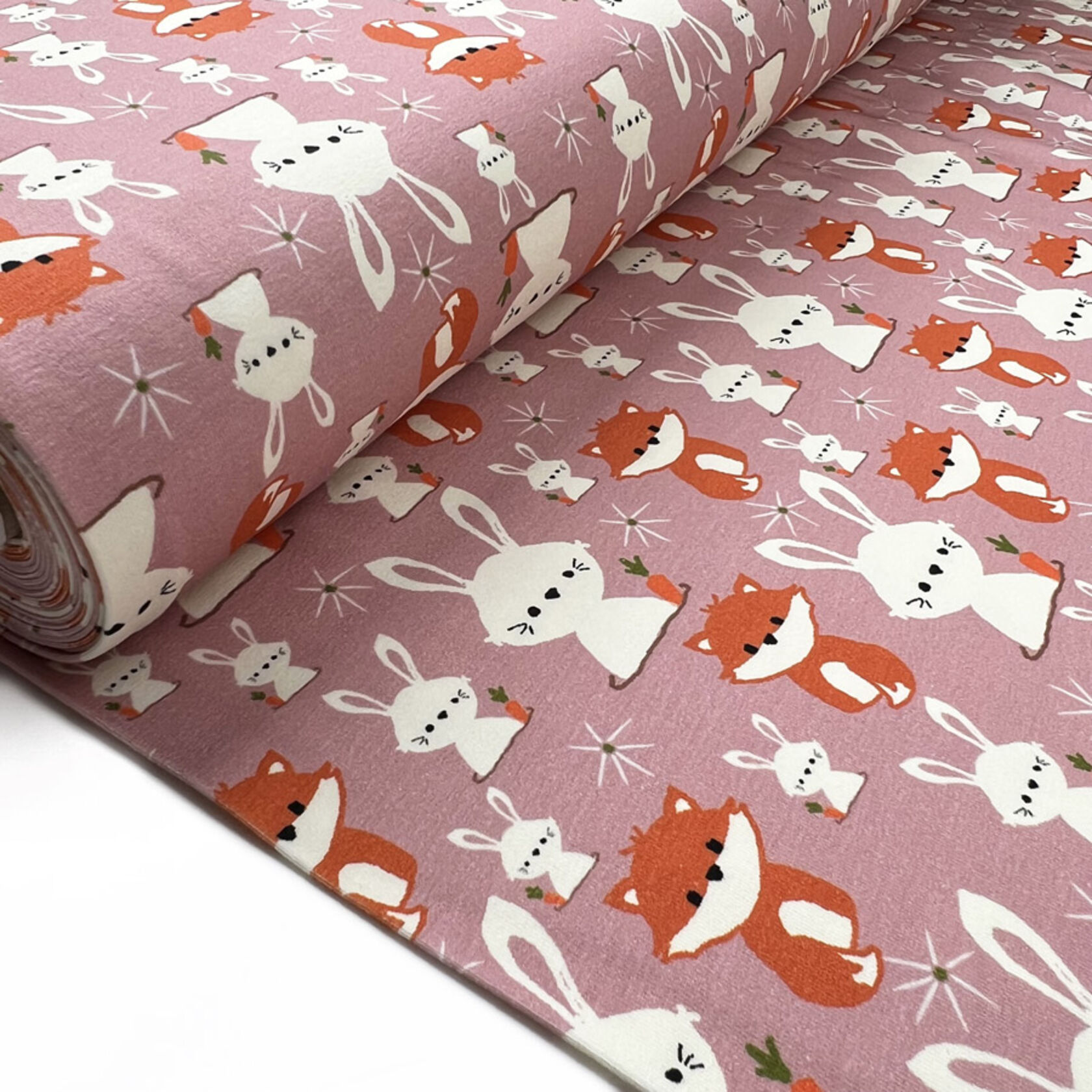 Fox jersey top fabric