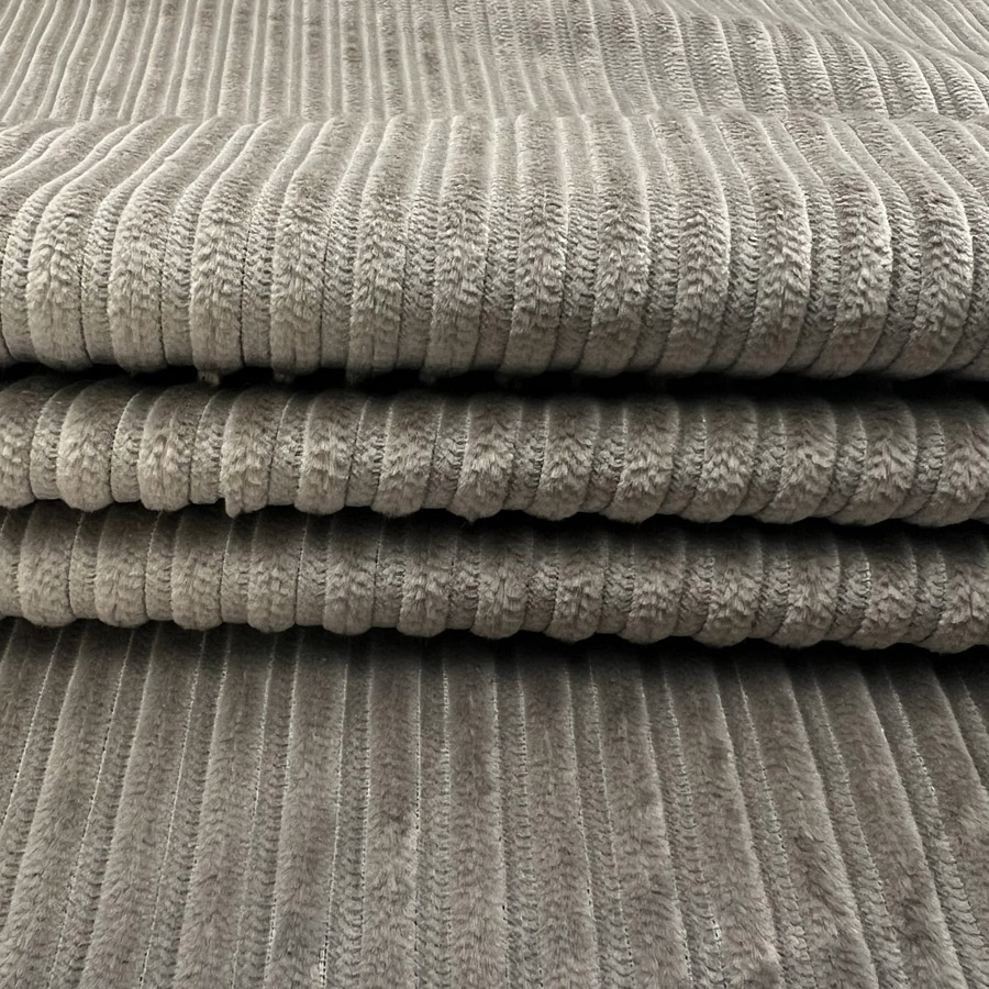 Cotton Taupe Corduroy Woven Dress Fabric Between The Lines