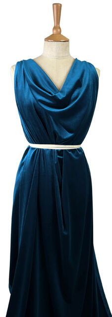 Roxy Stretch Velvet - Peacock