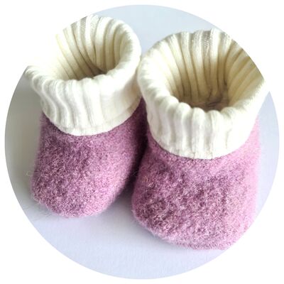 Sustainable_Fabric_Blog_Fabric_Jill Manley Boiled Wool Baby Boots
