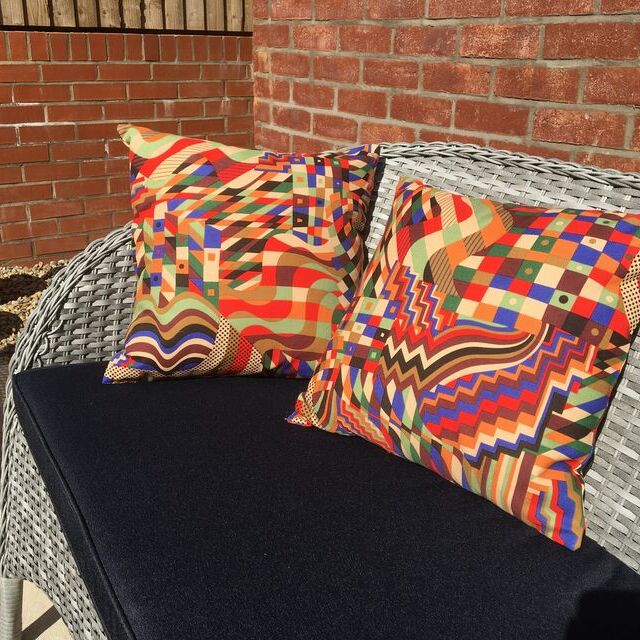 Heavy Poplin - Gustav / Customer Make - Heavy Poplin - Gustav Fabric Outdoor Cushions - April 2023
