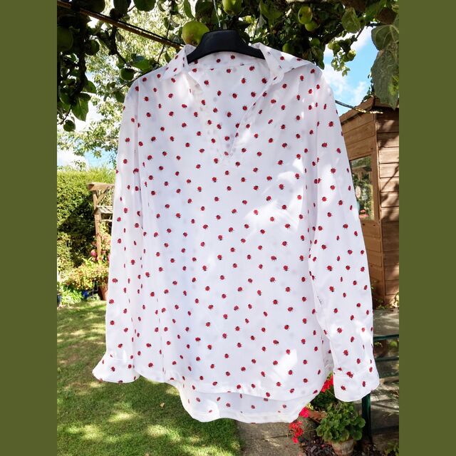 Pretty Polly - Ladybirds / Customer Make by Tracy - Pretty Polly - Ladybirds Fabric Shirt - February 2023