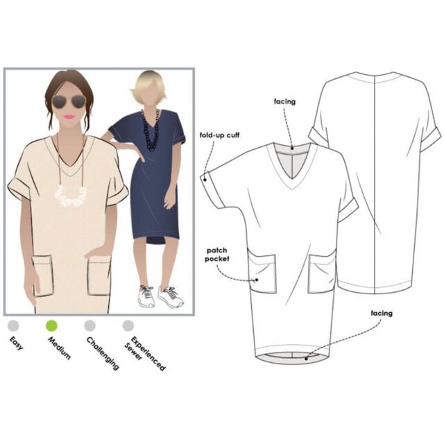 Style Arc - Adeline Dress Pattern (UK 18-30)