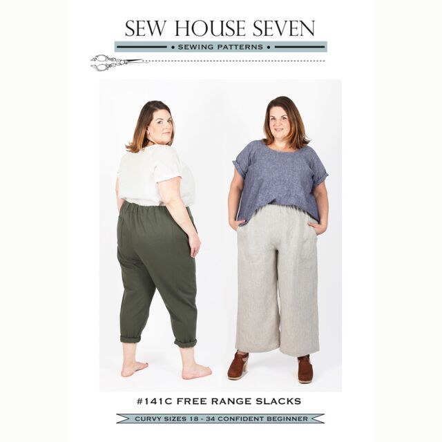 Sew House Seven - Curvy Free Range Slacks Pattern (Sizes 18-34)