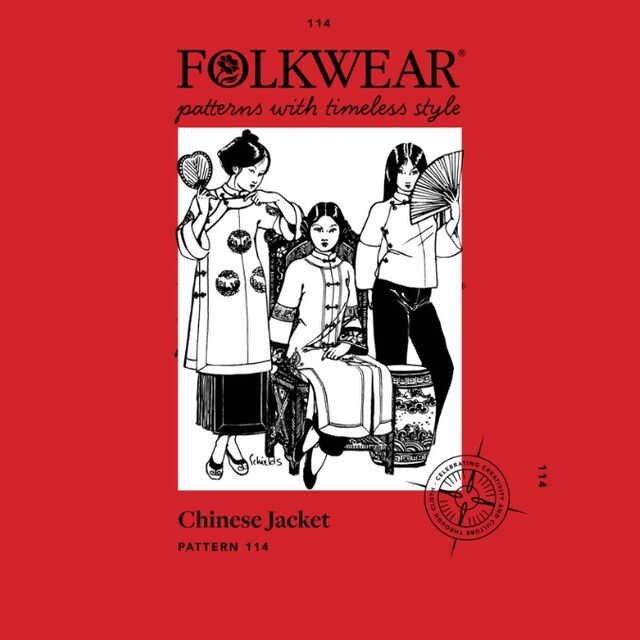 Folkwear - Chinese Jacket Sewing Pattern (XS-3XL)