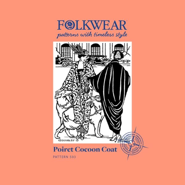 Folkwear - Poiret Cocoon Coat Sewing Pattern (XS-L)
