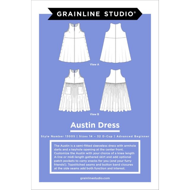 Grainline Studio - Austin Dress Pattern (US 14-32)