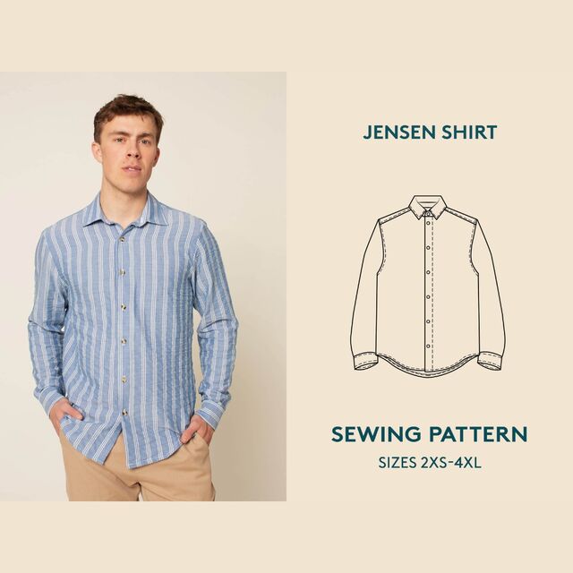Wardrobe By Me - Men's Jensen Shirt Pattern