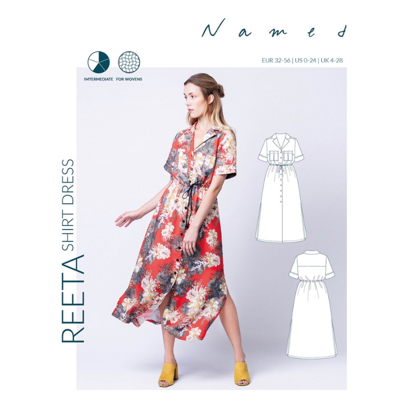 ミストレアス　Ribbon Pattern Raffle Shirt Dress Tie-Waist Maxi Shirtdress | Banana Republic Factory