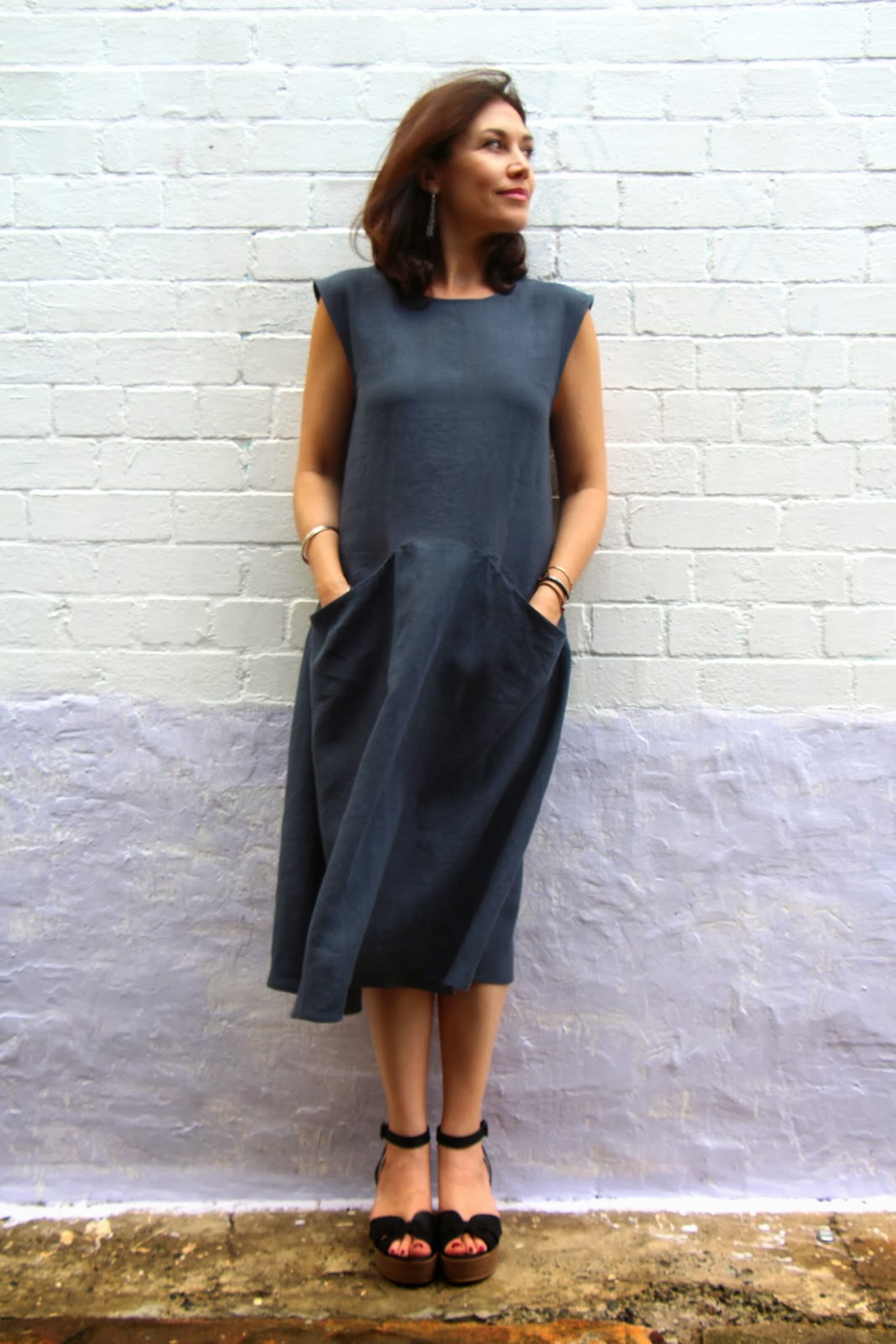 Pia Dress | Paper Sewing Pattern | Tessuti | UK XS-XL