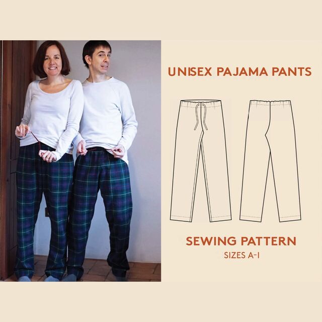 Wardrobe By Me - Unisex Pyjama Pants Pattern