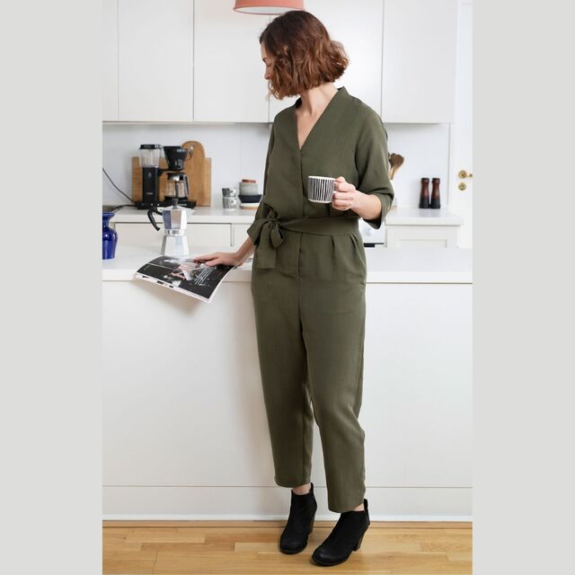 The Assembly Line - V-Neck Jumpsuit Pattern