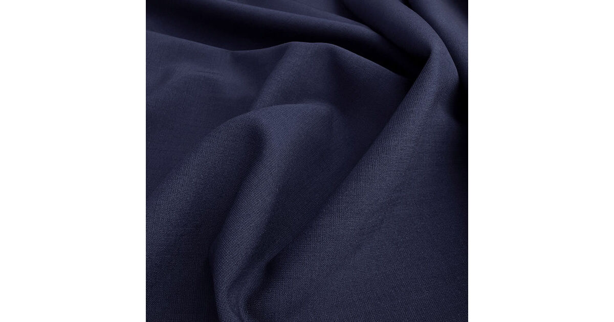 Italian Fine Virgin Wool Blend Suiting Fabric | Biella Wool Navy