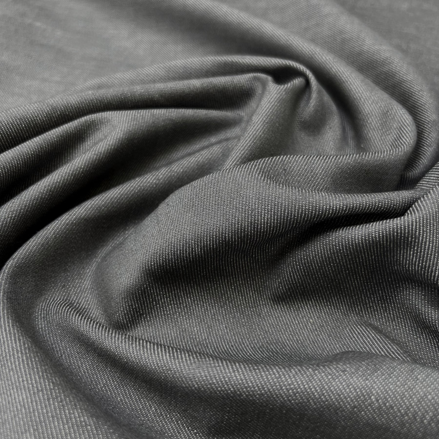 10oz Cotton Lycra Twill Woven Jeans Fabric | Diez Denim - Grey