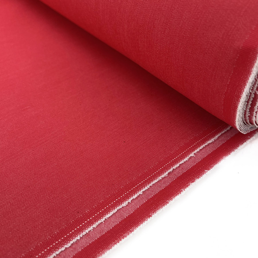 Red 2024 denim material