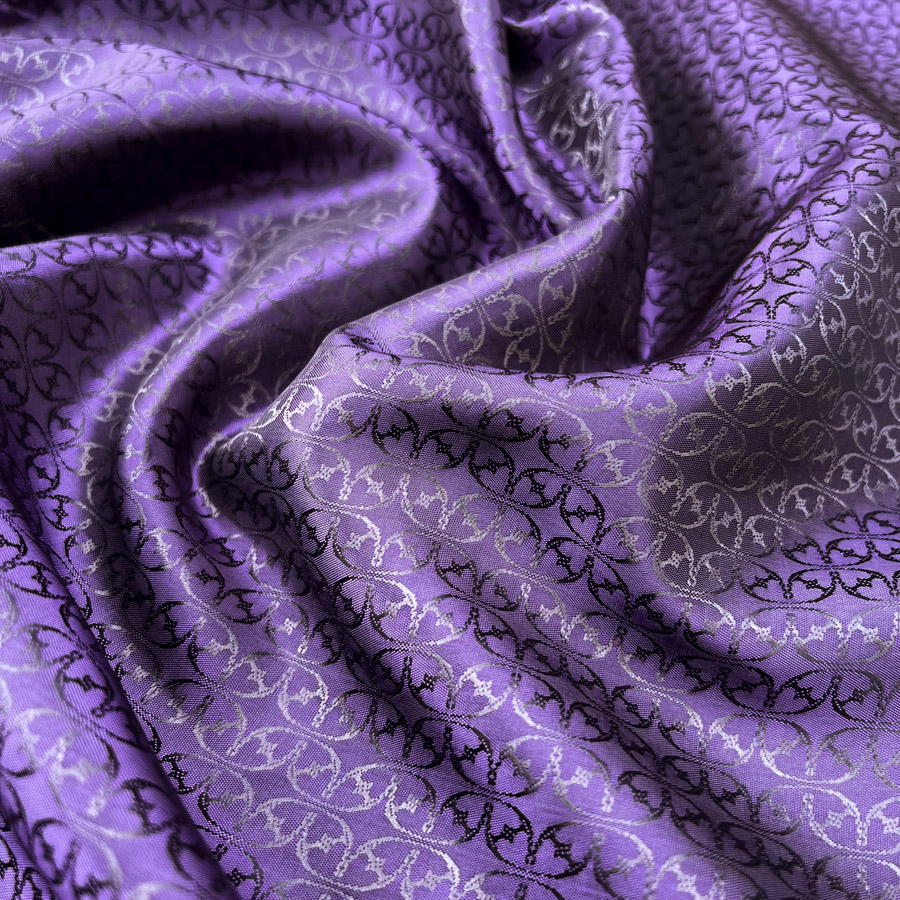 Viscose Acetate Purple Italian Suit Lining | EZIO - Guinevere
