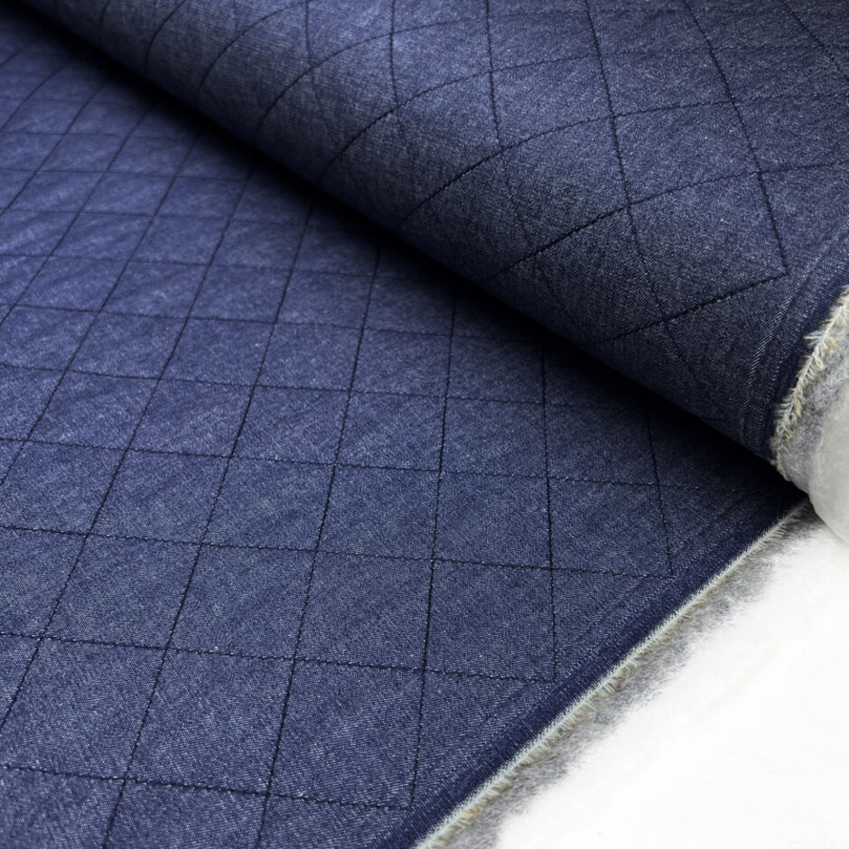 Quilted denim hot sale fabric