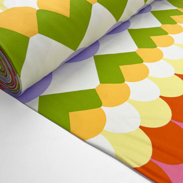 Combed cotton jersey fabric top