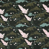 Bird outlet knit fabric