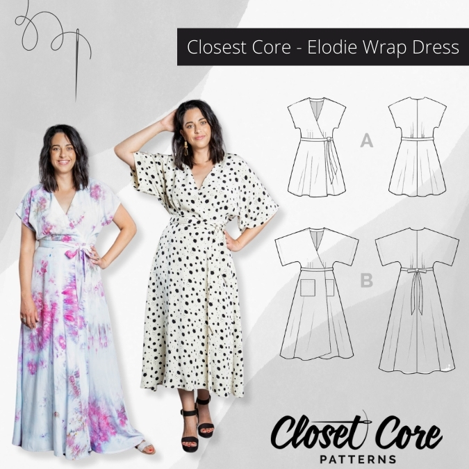 Closet_Core Patterns - Elodie Wrap Dress