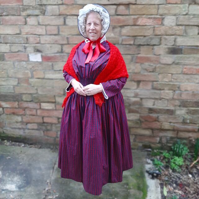 Kenneth / Customer Make by Ruth - Kenneth Fabric - The Black Snail Patterns 1840s-Themed Wedding Dress - February 2024