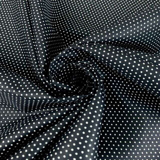 Remnant - Sewing Room - Micro Dot - Black (1m)