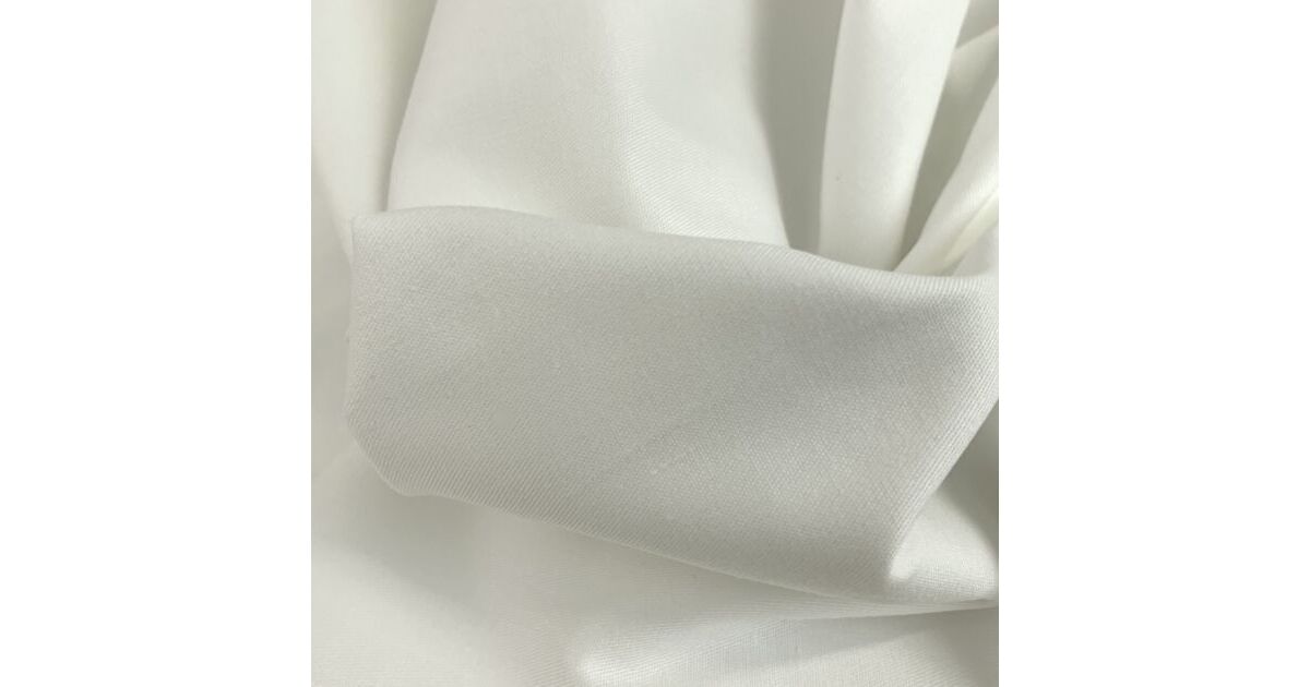 Cotton Elastane Trousering Fabric | JK - Marmaris - Soft White